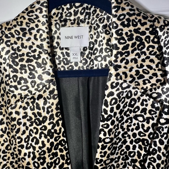 Nine West cheetah blazer women’s XXL NWT - Picture 2 of 4